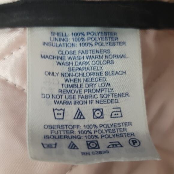 Lands' End- Women's Black Quilted zip up jacket- size Medium - Picture 4 of 6